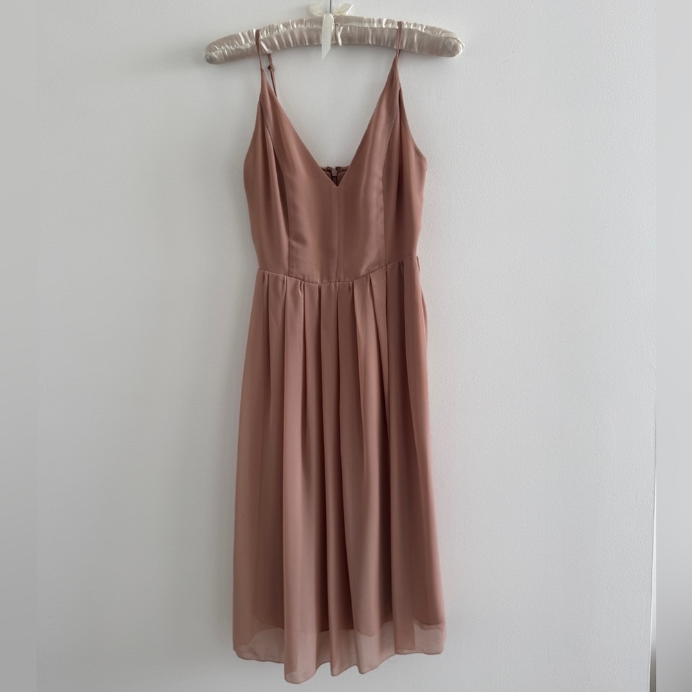 Aritzia blush pink dress